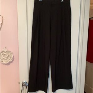 Black Wide-Leg Women's Pants